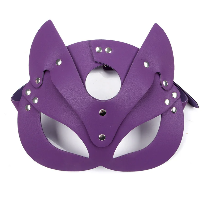 Masque érotique Sexy pour femmes, demi-visage de renard, masque sexuel en cuir, masque de fête d'halloween, bal de mascarade, masques fantaisie, col Punk