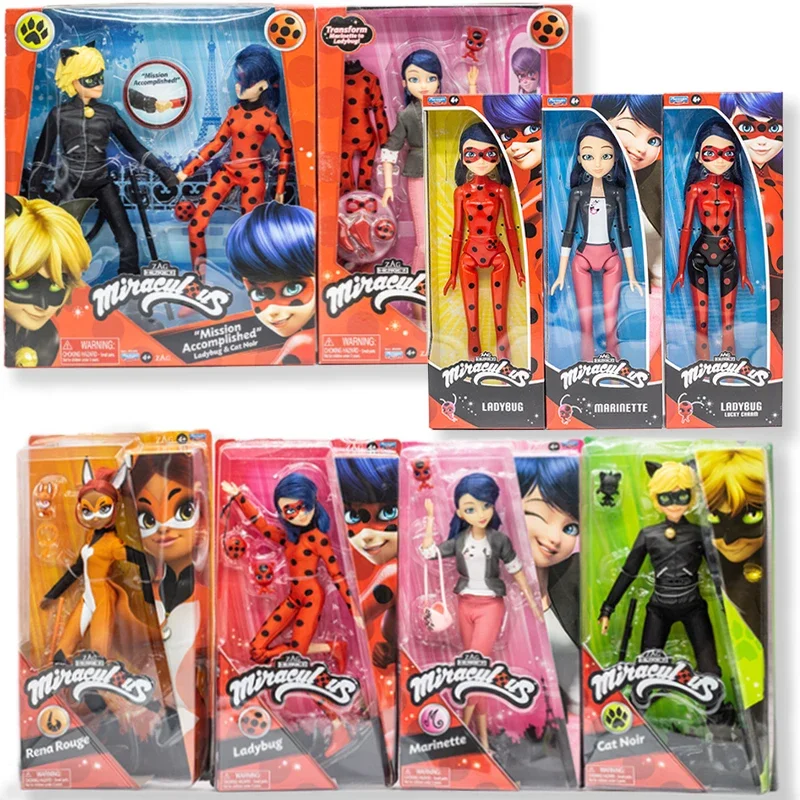 

Miraculous Ladybug Cat Nior Joints Movable Action Figure Marinette Rena Rouge Dolls Model Toys Desktop Ornaments Kids Gifts