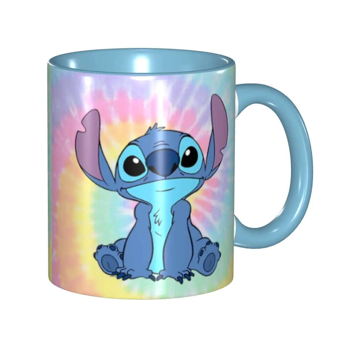 Unique Tie Dye Stitch Coffee Cup Kawaii Mug Present