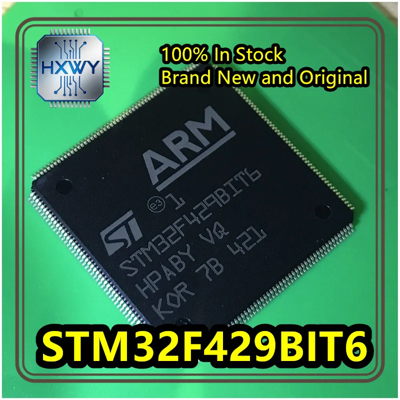 (1/5 piece) STM32F429BIT6 LQFP-208 ARM Cortex-M4 32-bit Microcontroller (MCU), Brand New Original, In Stock, Electronic IC