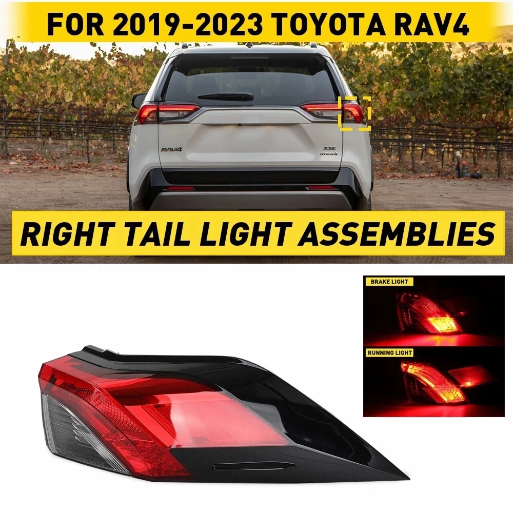 

Automotive Tail Light Assembly For Toyota RAV4 2019-2023 Exterior Rear Right Passenger Side Turn Signal Tail Lights