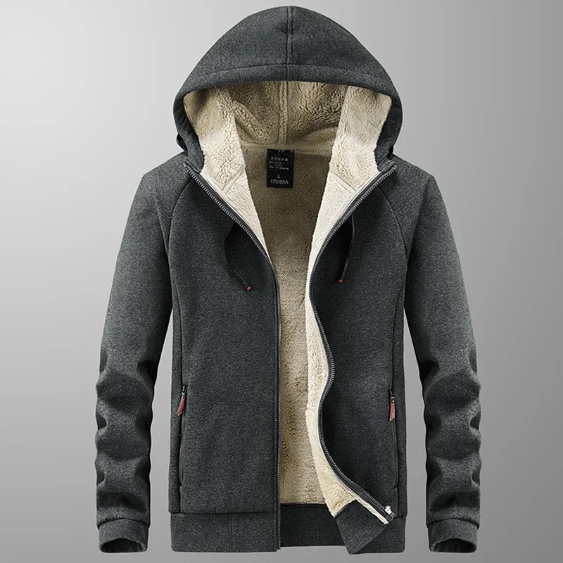 Casacos de inverno masculinos de alta qualidade, com capuz, em cashmere, para desporto, jaquetas masculinas, camisolas masculinas, casacos de lã, casa