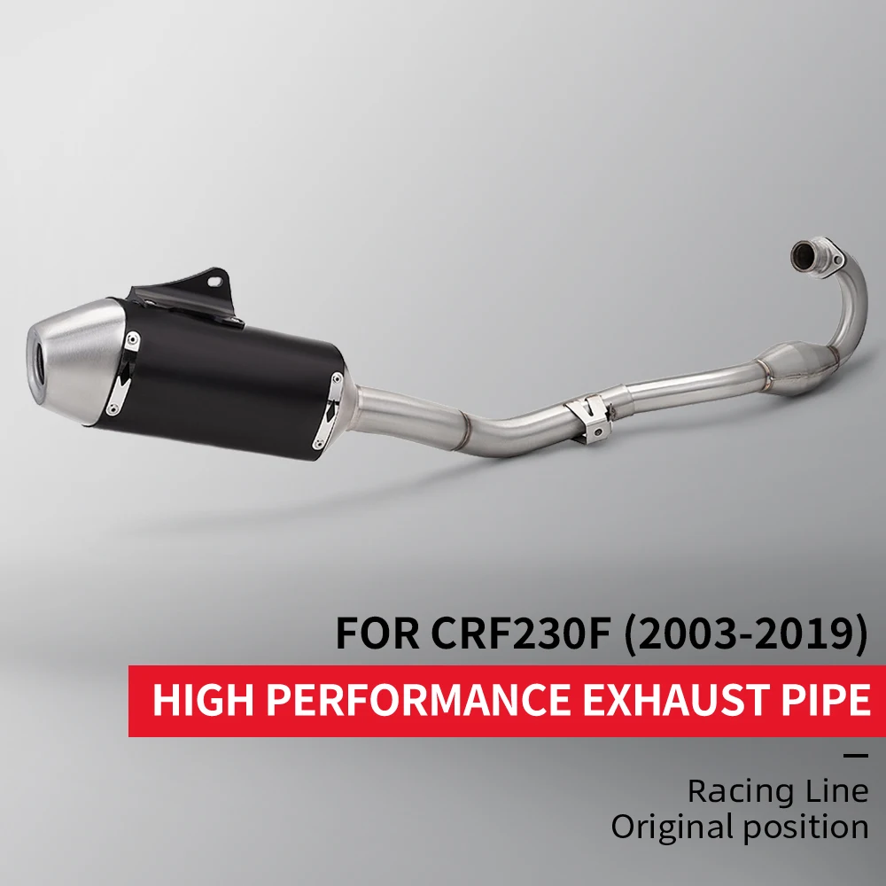 

For HONDA CRF230 CRF230F CRF150F Motorcross Exhaust Full Systems Motorcycle Muffler Slip on Escape Moto Front Pipe