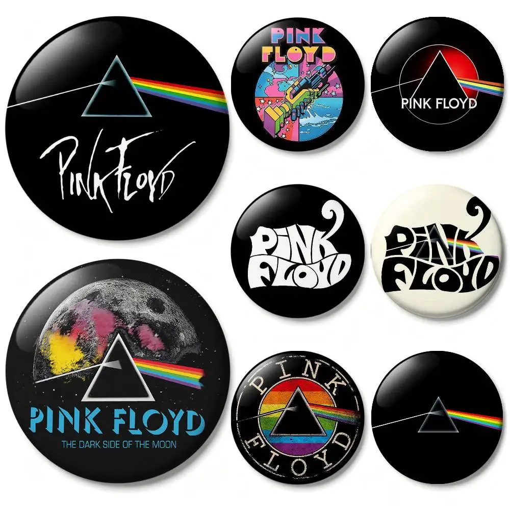 ANIME P-Pink F-Floyd Laser Badge Applicable For Backpack Clothes Hats Decor Creative Accessories