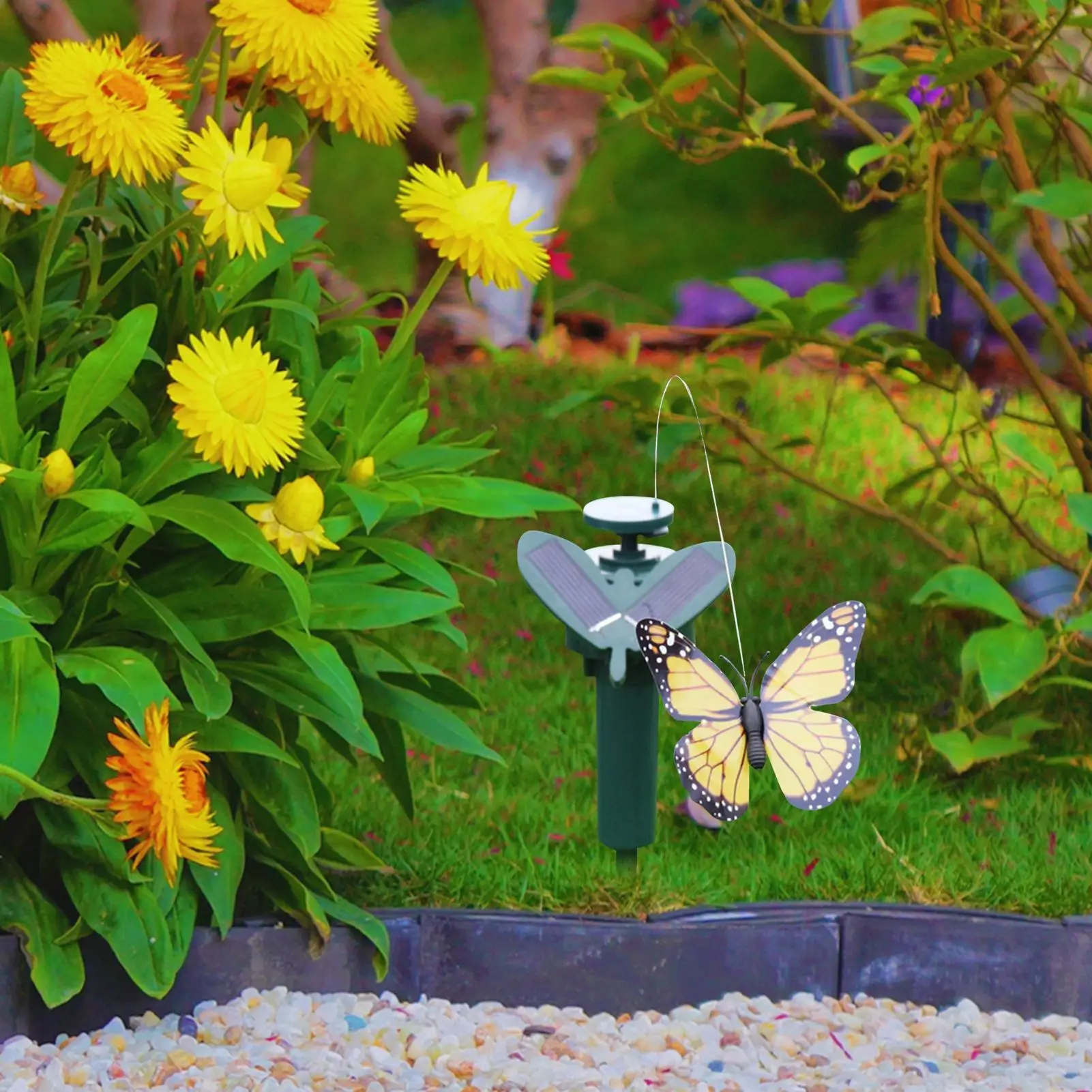 

Solar Butterfly Garden Stake Pathways Decorative Stake Realistic Energy-Saving Solar Butterfly For Porch Driveway Landscaping
