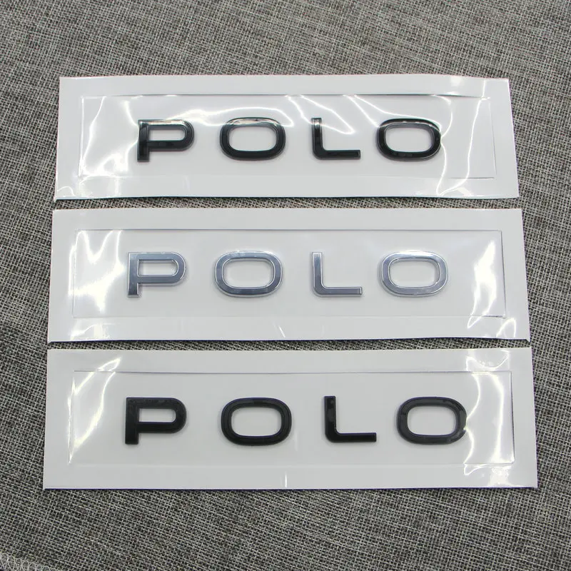 Apply to Polo Boot label Polo Alphabet Rear tail marker ABS plastic Auto Logos