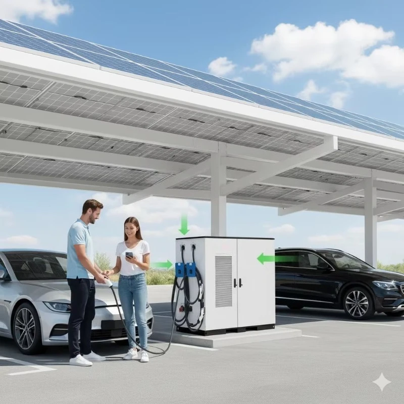 Portable 48kwh All in One DC Charger Energy Storage OCPP 1.6 2.0 for Solar Microgrid Project Custom