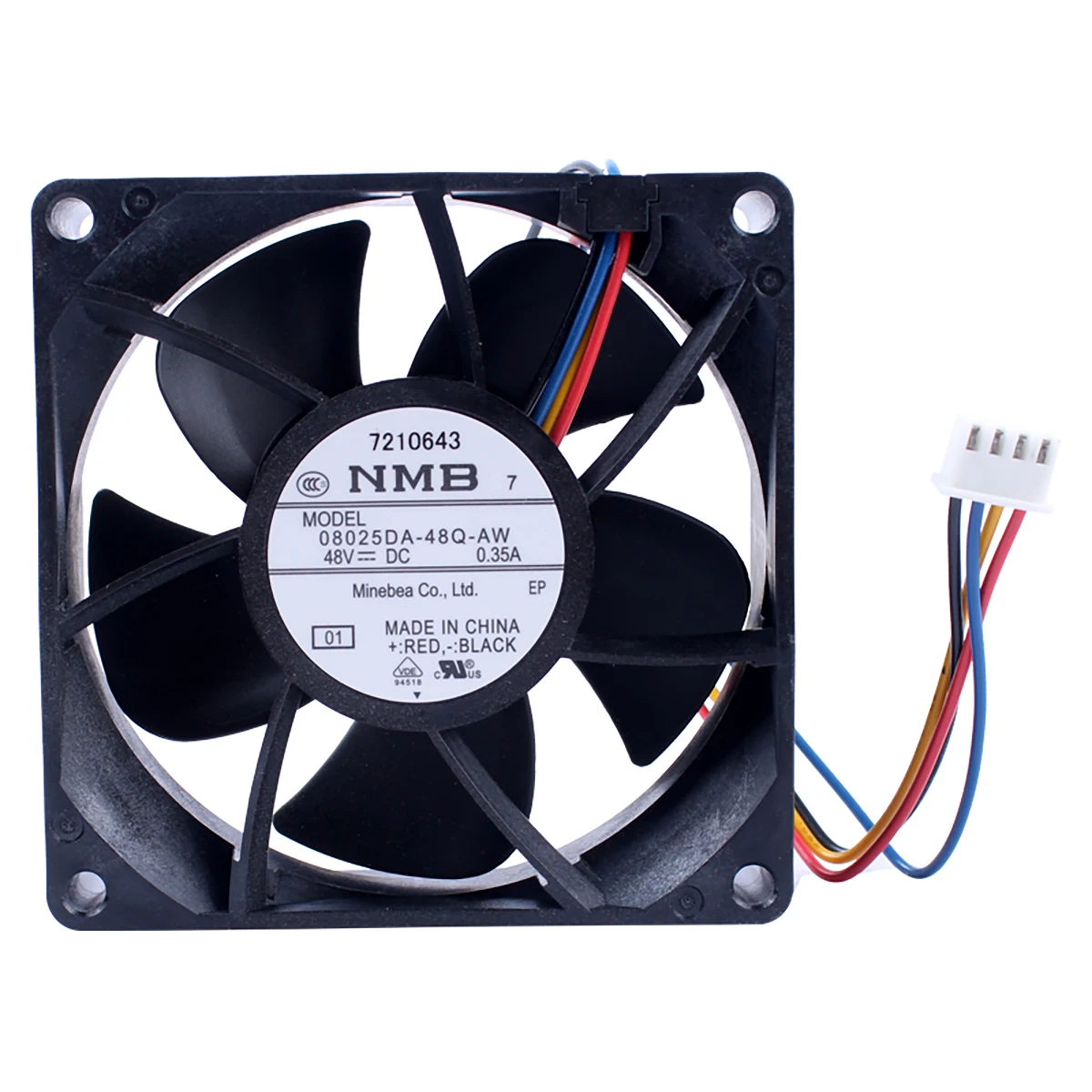08025DA-48Q-AW 48V 0.35A 8025 Server Inverter Cooling Fan