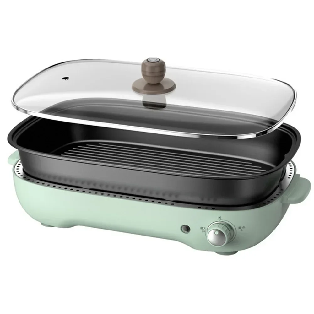 

Electric Grill Barbecue Pot Household Indoor Hot Pot Barbecue One Pot Grilled Fish Multifunctional Baking Tray