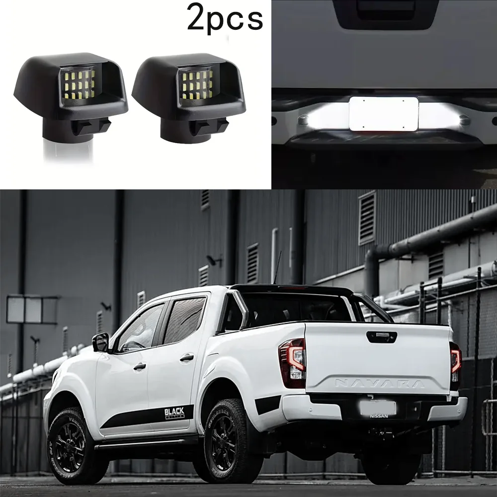 

2 шт. Светодиодная подсветка номерного знака, подходит для моделей D40 от 2005 до 2015 года и Navara, Titan, X и Equator Edition.