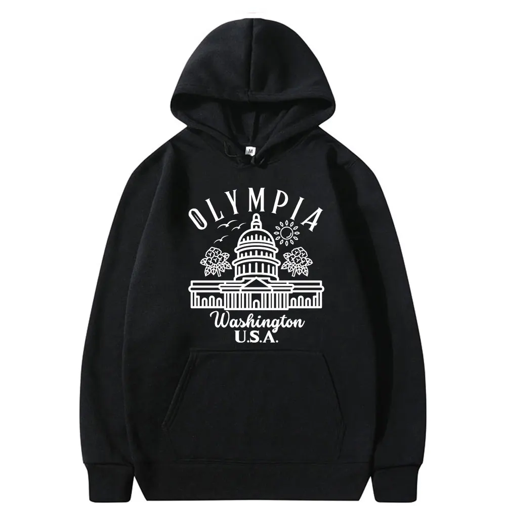 Olympia Funny Meme Graphic Print Hoodie Unisex Fitness Gym Pump Cover Hooded Tracksuit Men Women Vintage Casual Pullover Hoodies