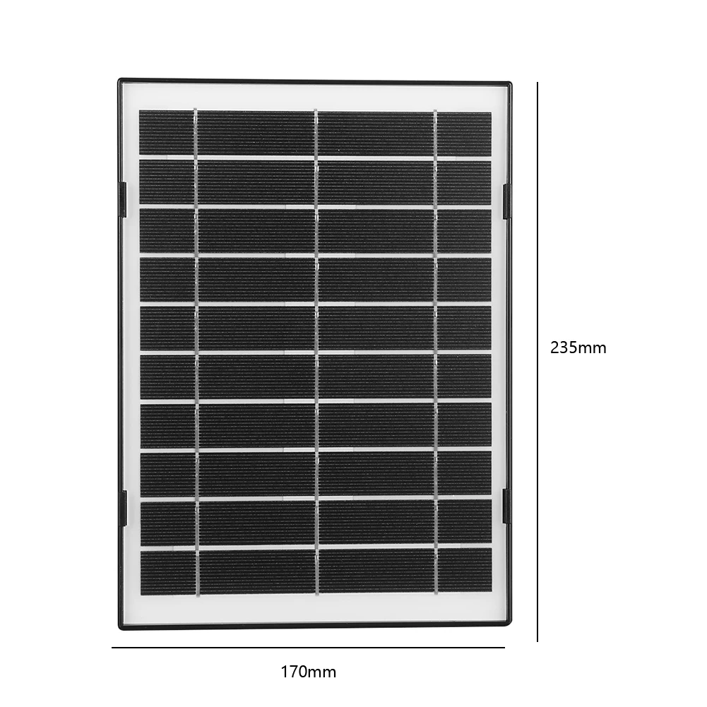 30W Camera Solar Panel Charger Micro USB/USB-C/DC5521 Solar Panel Kit IP65 Waterproof 9.8Ft Charging Cable for EufyCam/Wyze Cam