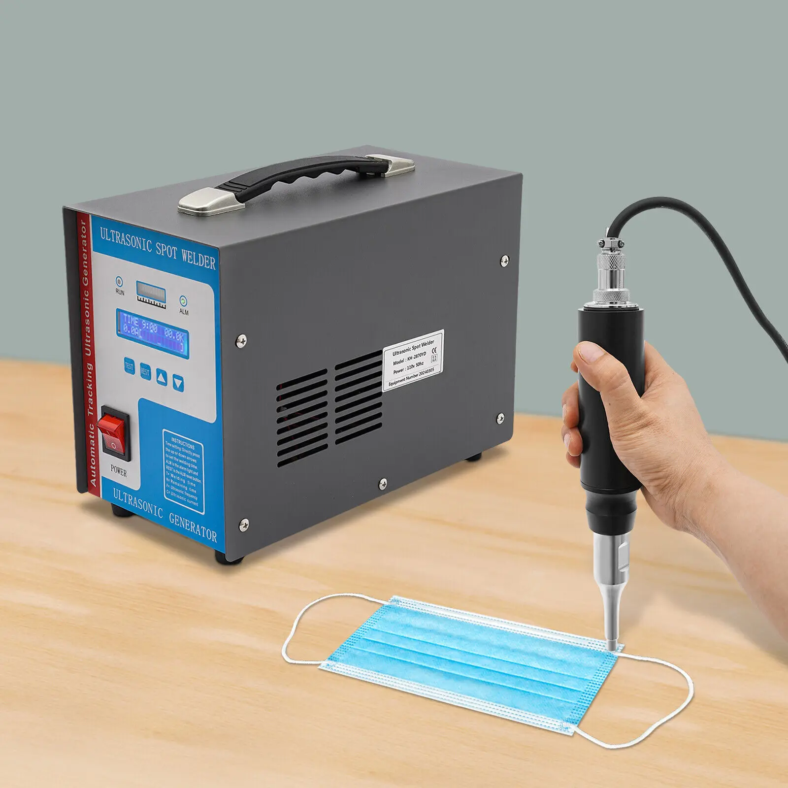 

110V Ultrasonic Spot Welding Machine 10in1: Portable Ultrasonic Plastic Welder for Small-Scale Projects