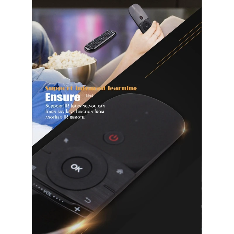 W1 جهاز تحكم عن بعد سنجاب طائر لاسلكي حسي جسدي ، لوحة مفاتيح صغيرة للتلفزيون ، جهاز عرض ، جهاز ضبط الصندوق ، و G