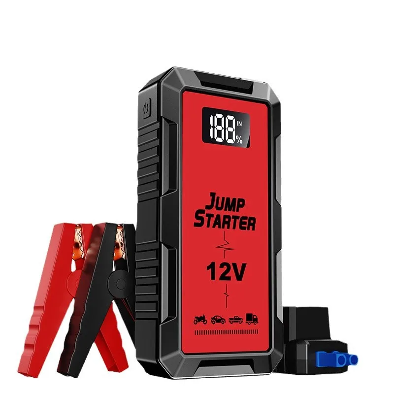 차량 비상 점프 스타터 파워 뱅크 12V 6000A 대용량 차량 배터리 점화 도구 CEUL 디지털 디스플레이 포함 썸네일 2