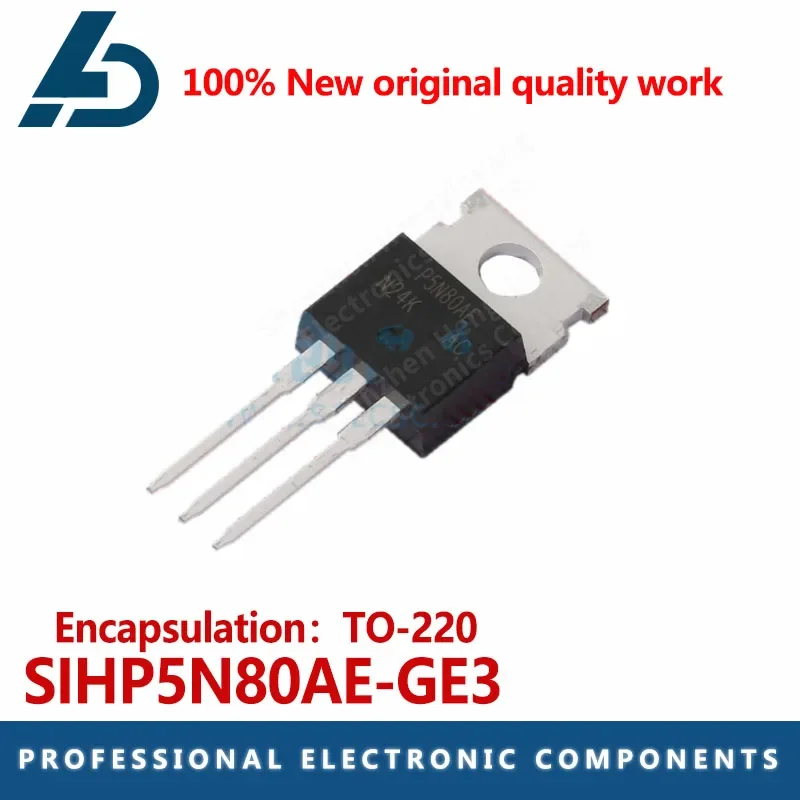 

5PCS SIHP5N80AE-GE3 MOS FET package To-220N channel voltage :800V Current :4.4A
