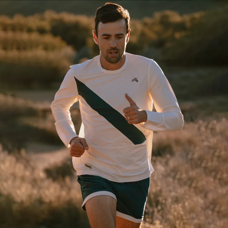 Tracksmith Running Rabbit Man VC Series Marathon Land Run Retro Quick-Dry Casual Running Sports Long Sleeve