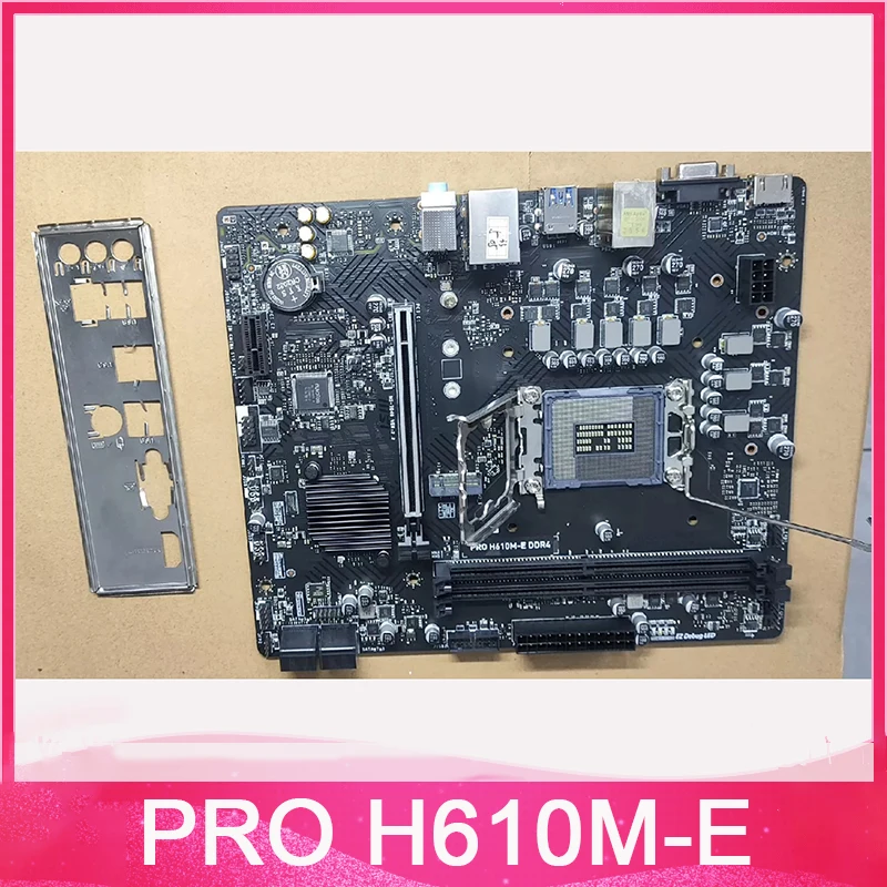 PRO H610M-E DDR4 Motherboard Support CPU 12400F 13400F