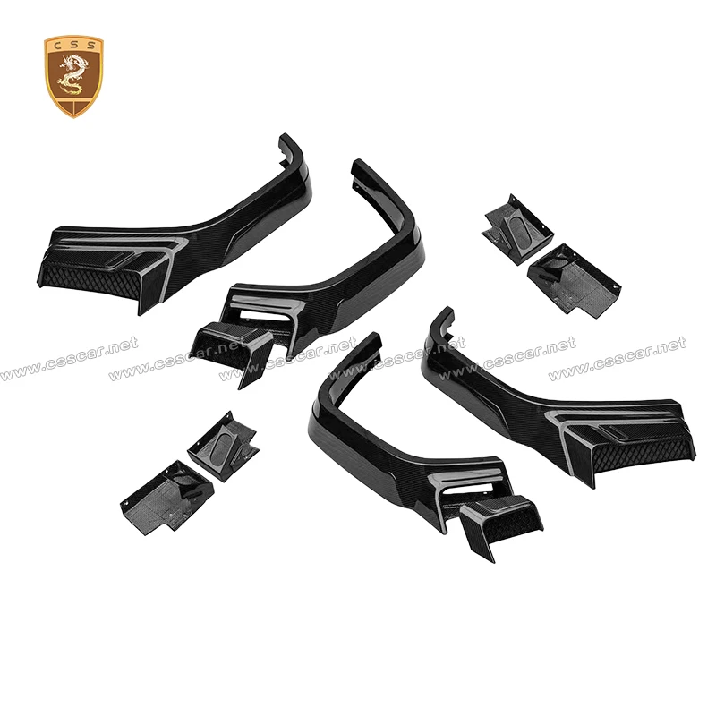 For Benz G Class W465 BB G800 Style Dry Carbon Fiber Front Rear Mudguard Low Fender Splash Protector Spare Tire Cover Bodykits