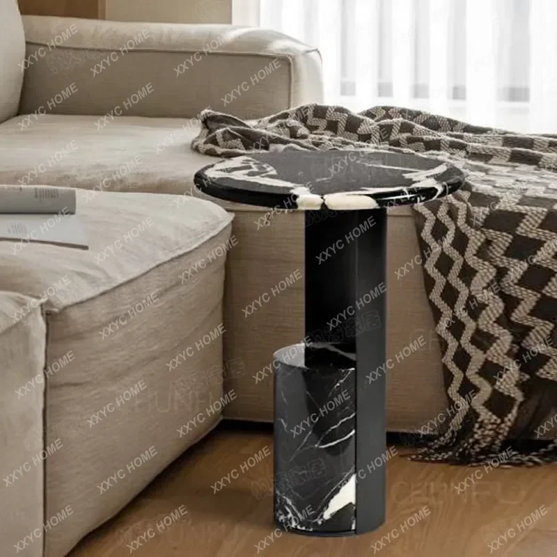 XX luxury stone sofa design light luxury corner bedside table