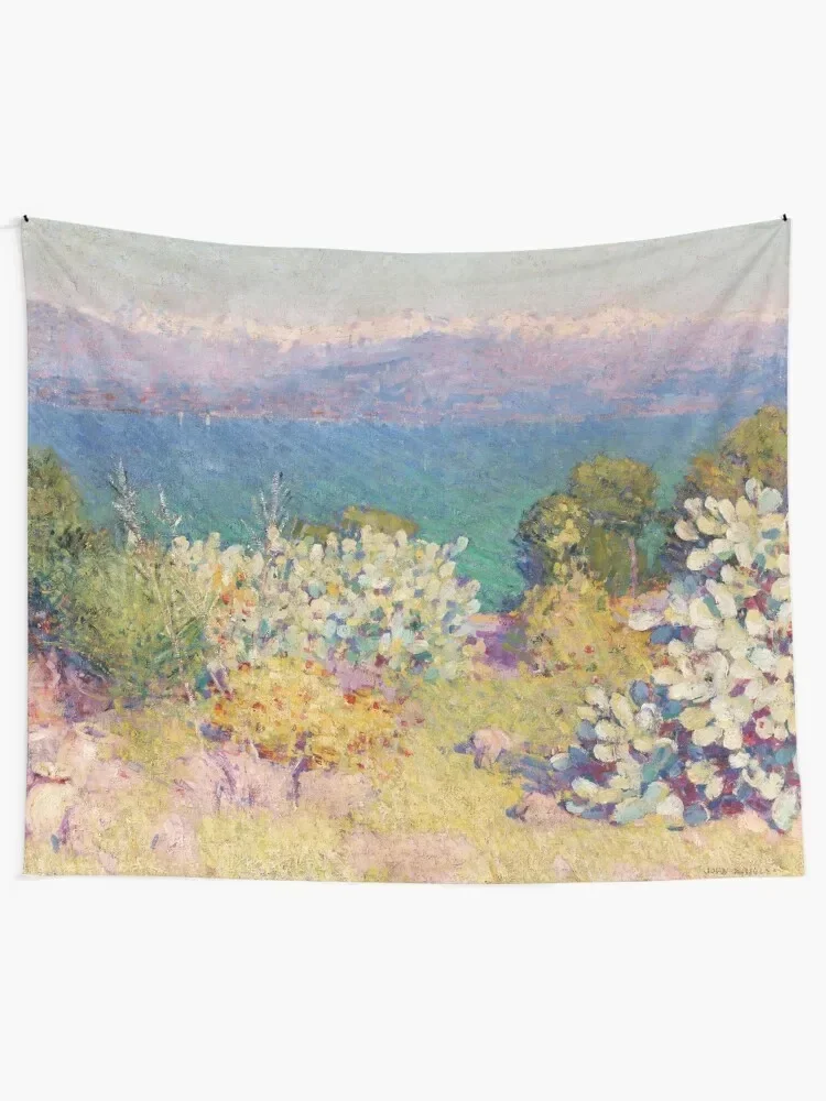 John Peter Russell - In the morning, Alpes Maritimes from Antibes Tapestry Home Decorations Aesthetic Decorative Wall Tapestry