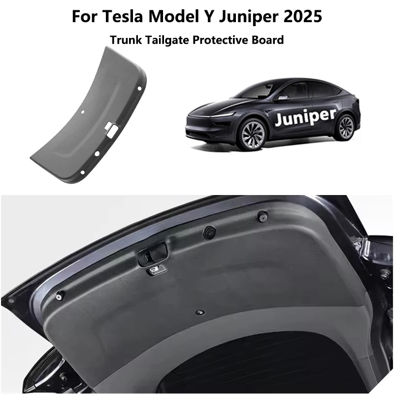 

For Tesla Model Y Juniper / Launch 2025 Trunk Tailgate Protective Pad Tpe Rear Trunk Door Guard Anti-Dirty Pad Car Accessories