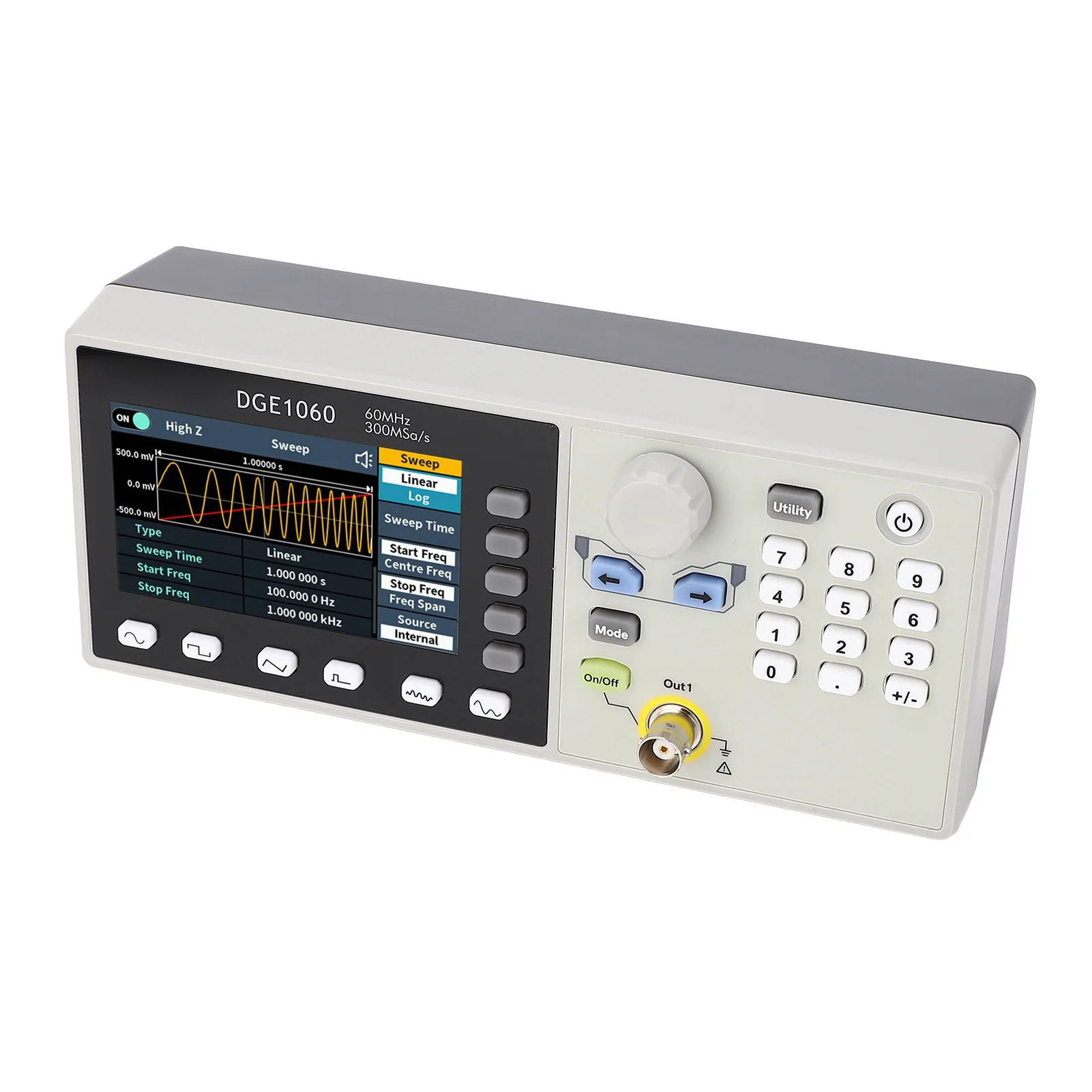 Single Signal Generator Variable Frequency Generator 60MHz Wide Amplitude Frequency Range Arbitrary Waveform Generator 100-240V