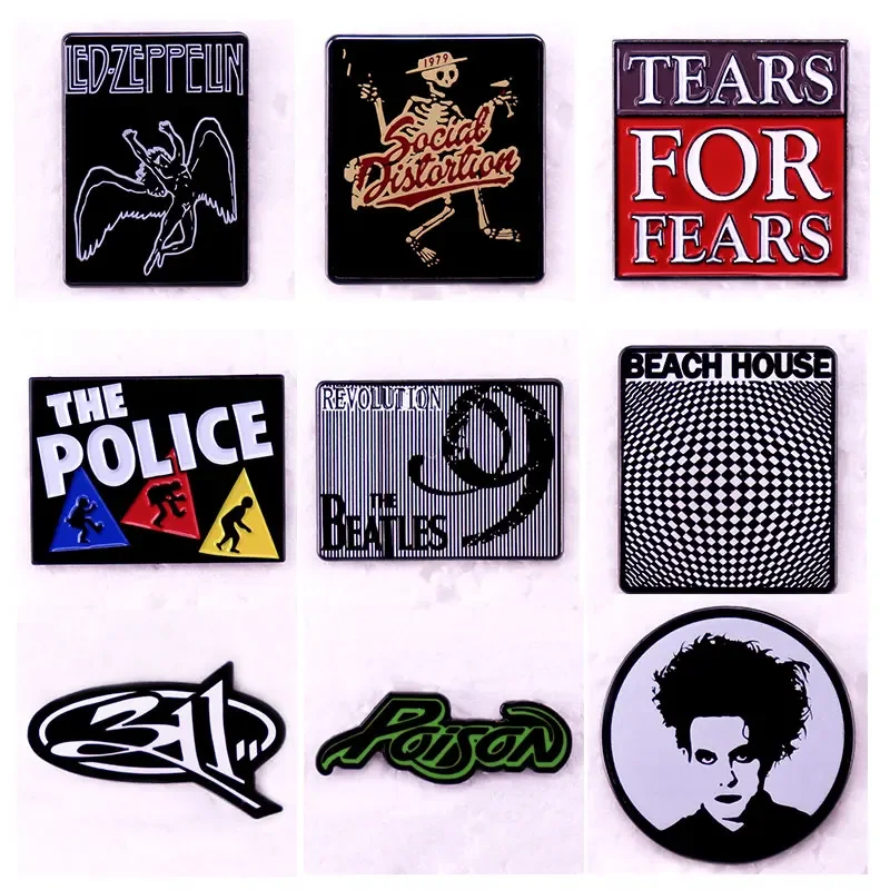 Hip hop rock band badge music enthusiasts Denim Jacket Backpack Pin Decoration