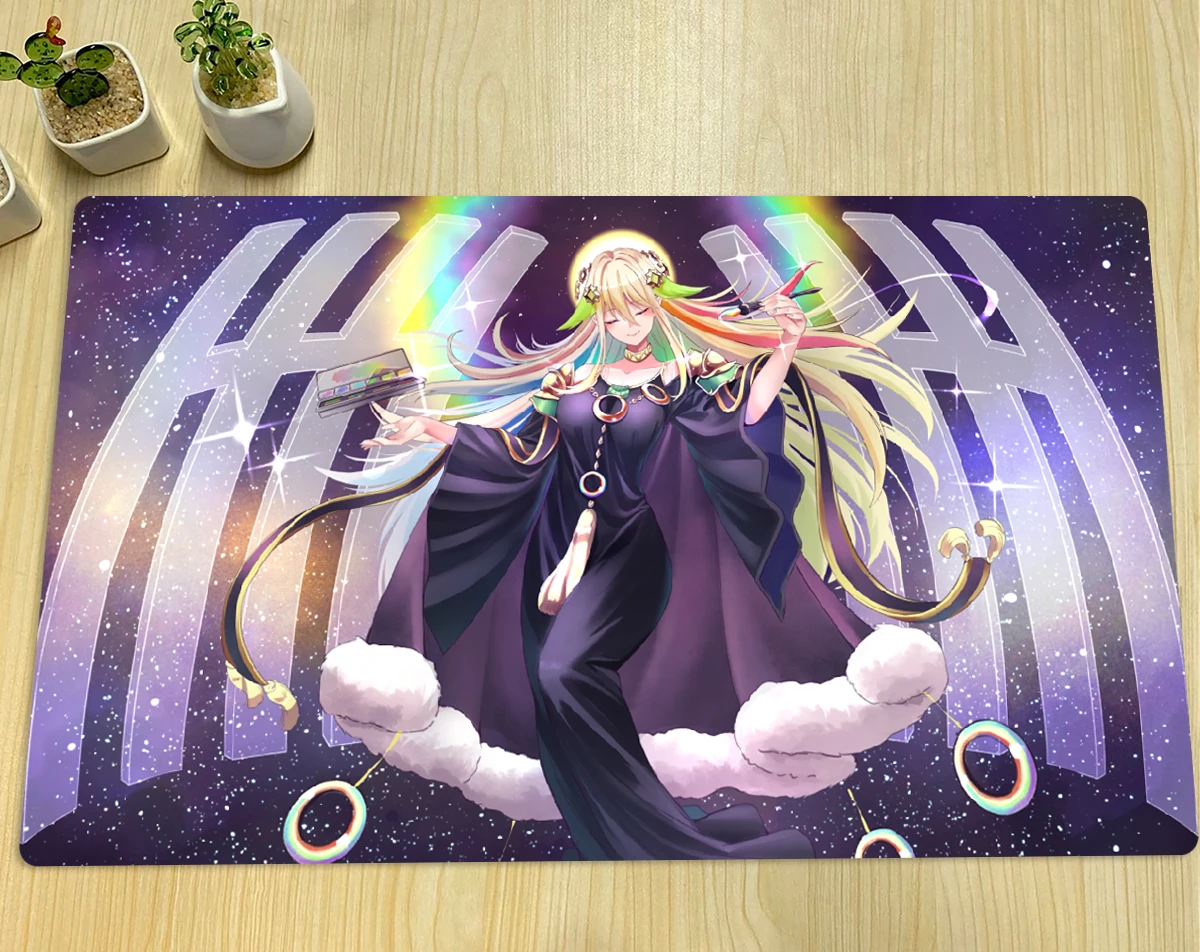 

Игровой коврик YuGiOh, коврик с изображением погоды художника Moonbow, коврик для настольной игры TCG, геймпад, игровой коврик для торговых карт, персонализированный Аниме Коврик для мыши, резиновая зона и сумка