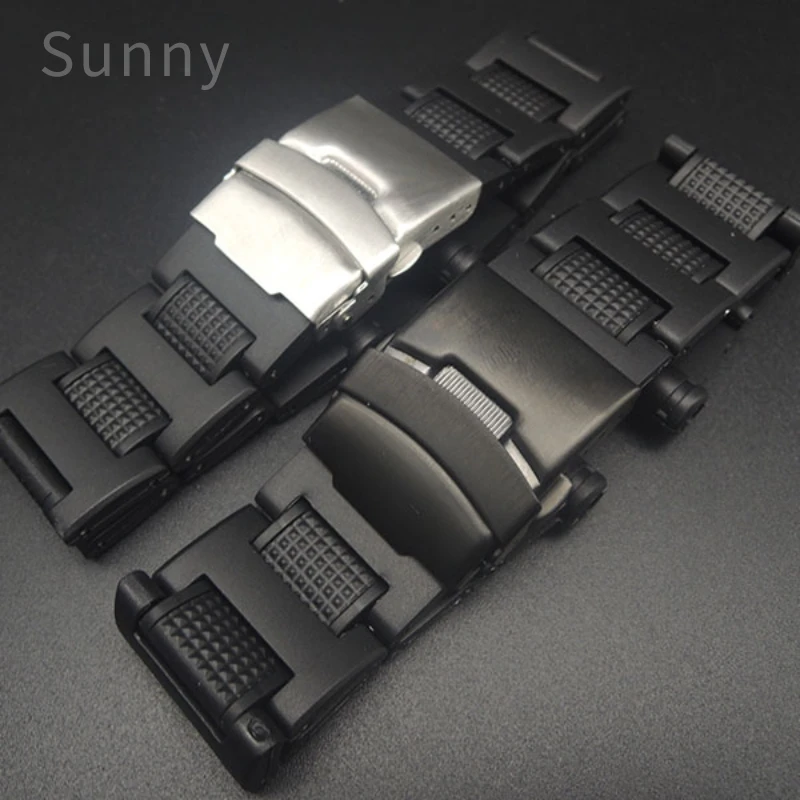 For Casio Ga1100 5441 Waterproof Convex Interface Watch Strap GW-A1000 1100 5240 5311 Plastic Steel Replace Accessories