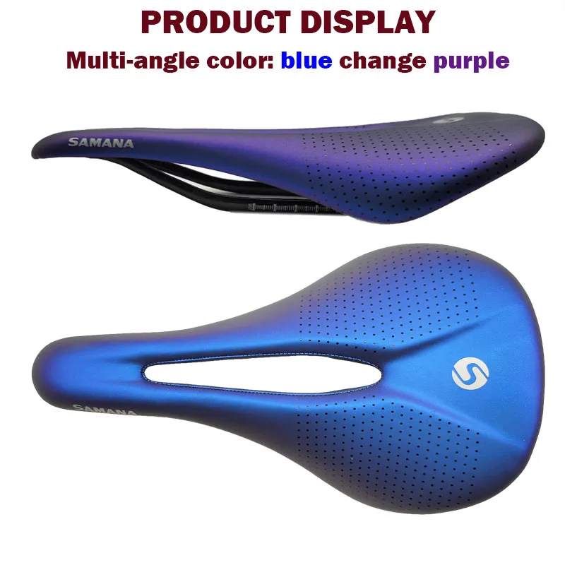 SAMANA  Saddle MTB Bike Saddles Carbon Fiber Saddle 240-143 mm/128g Road Bike Bicycle / Steel Saddle Rails Bicycle Cycling