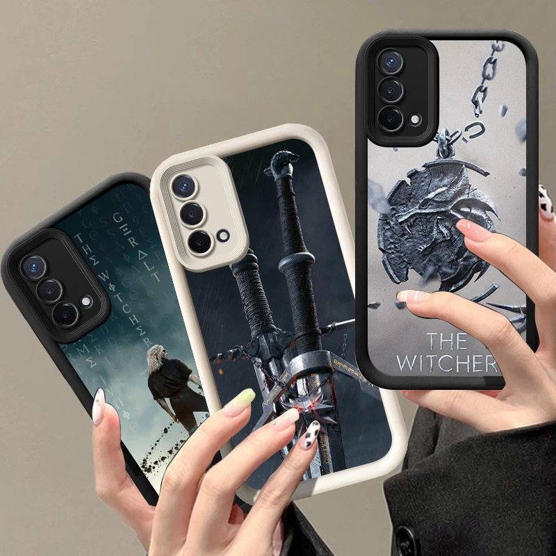 The W-Witcher Game Phone Case For OPPO Realme C55 C63 C65 C67 Reno 10 11 12 13 Pro Plus A16 A17 A58 A74 A78 A98