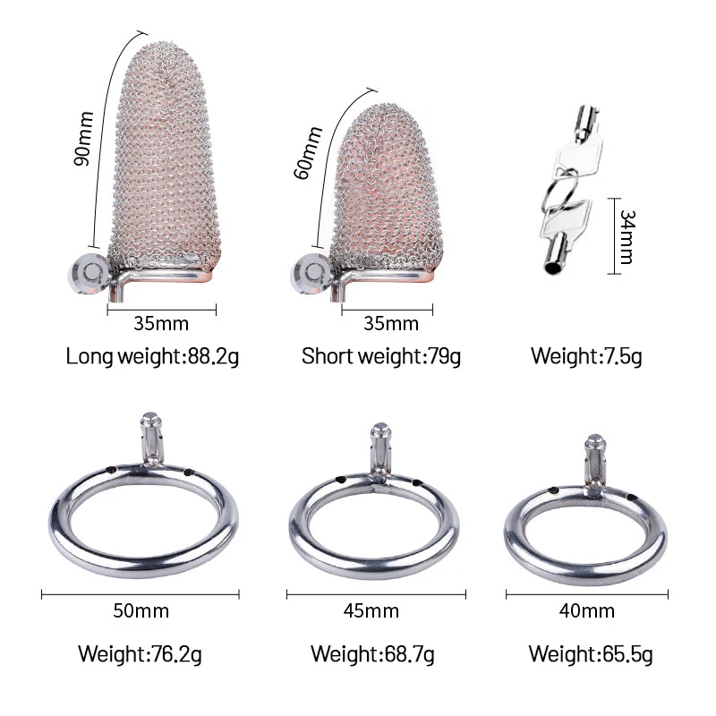 Metal Mesh Male Chastity Cage CB Penis Lock Stainless Steel Hidden Lock Design Adult Bondage Prevent Cheating Sex Abstinence Toy