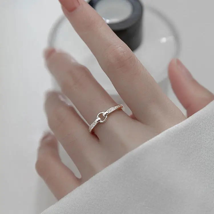 Circle ring female not fade coldness wind senior sense minority design student high appearance level send boudoir adjustable