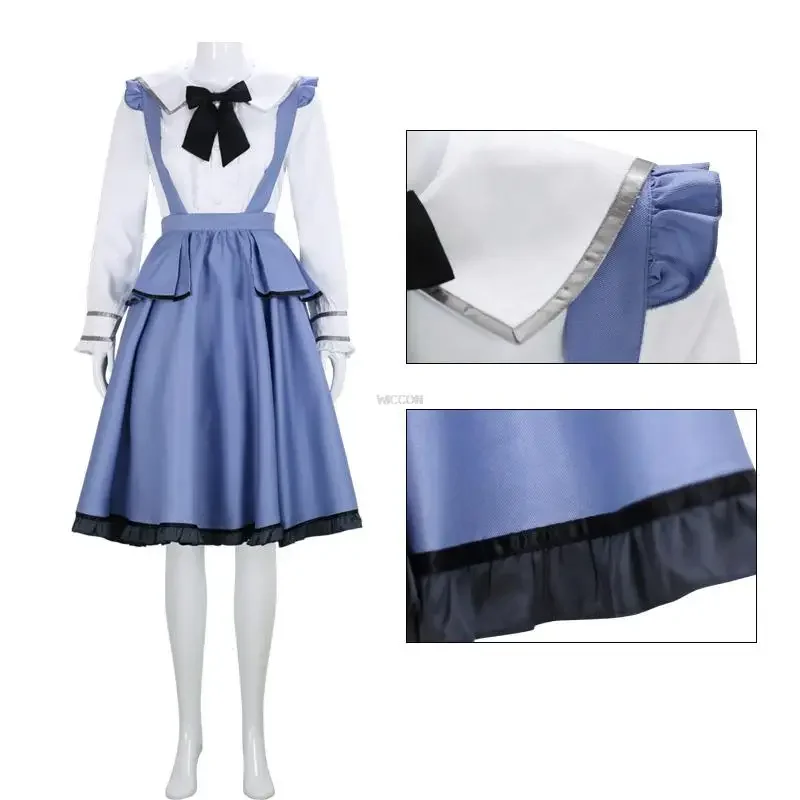 ¡Project Sekai colorido escenario! Disfraz de cosplay de Akiyama Miyuki para niña, conjunto de uniforme de vestido lolita, peluca Miyuki de anime