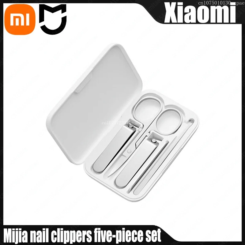 XIAOMI MIJIA Oblique Nail Clippers Five-piece Beauty Scissors Ear Spoon Ear Spoon Foot Grinding Pedicure Nail Clippers