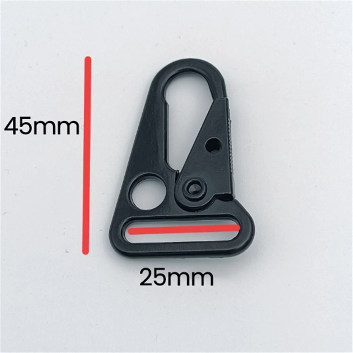 A98TEagle Beak Buckle Outdoor Webbing Hook Buckle Luggage Hardware Accessories Black Key Chain Knife Buckle