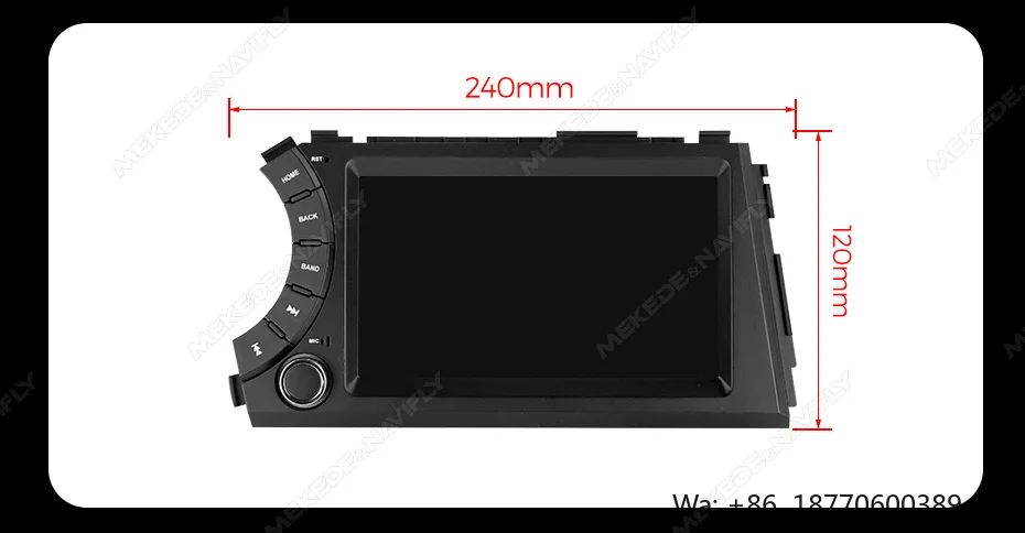 

MEKEDE Multimedia 7inch Pantalla Carro Car Navigation 360 Audio Stereo Car-play for Ssangyong Actyon Kyron 2005-2011