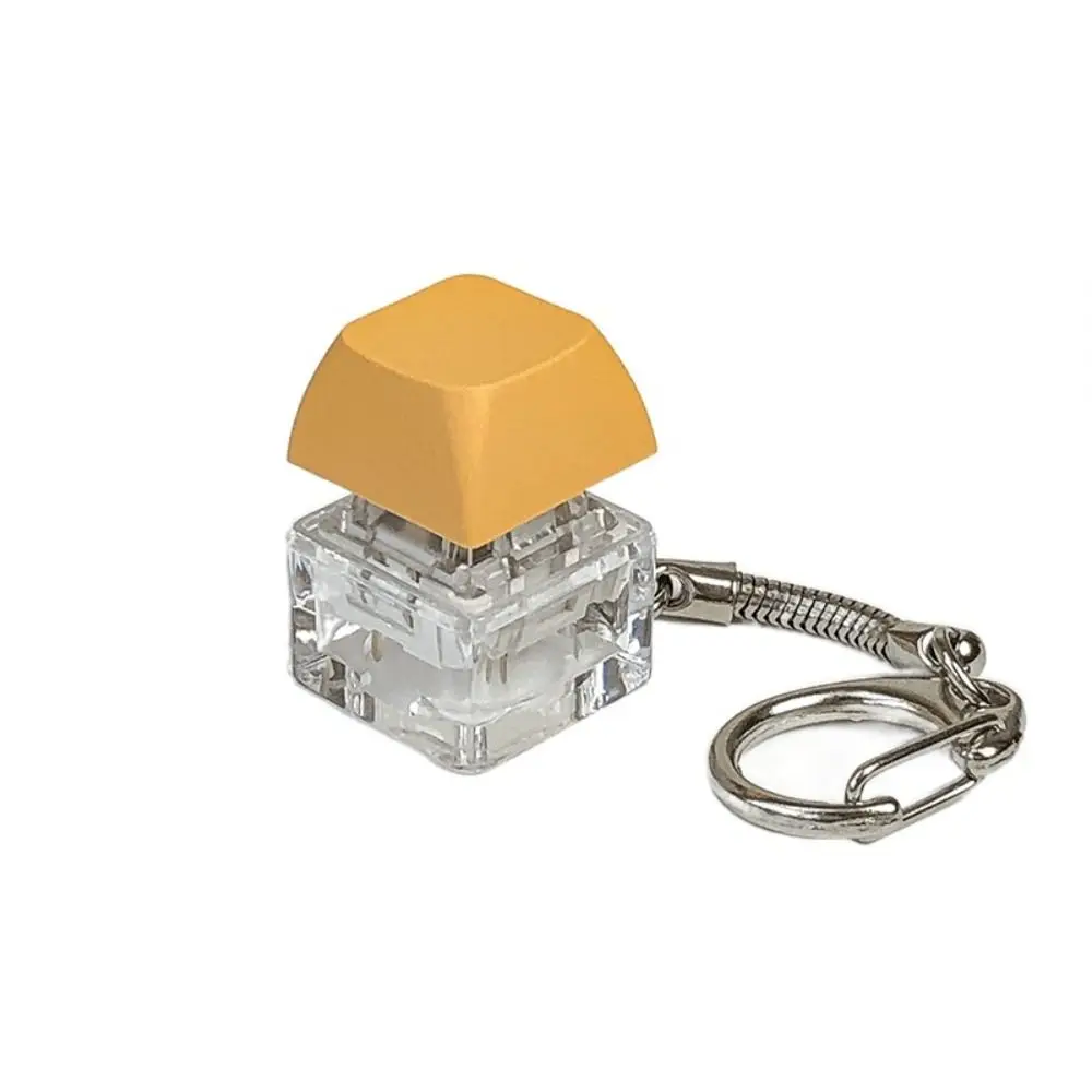 Click Button Fingertip Button Keychain Keyboard Switche Trinket Mechanical Switch Keychain ABS Without LED Light