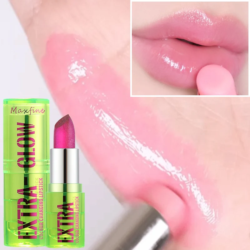 هلام اللون تغيير ترطيب بلسم الشفاه درجة الحرارة اللون تغيير ملمع الشفاه دائم غير يتلاشى اللون أحمر الشفاه مقاوم للماء