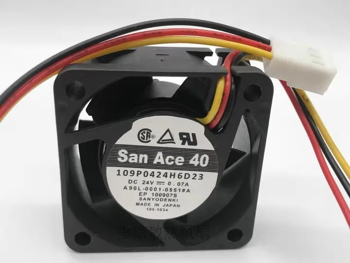 Free shipping original 109P0424H6D23 24V 0.07A 4CM A90L-0001-0551#A detection alarm fan