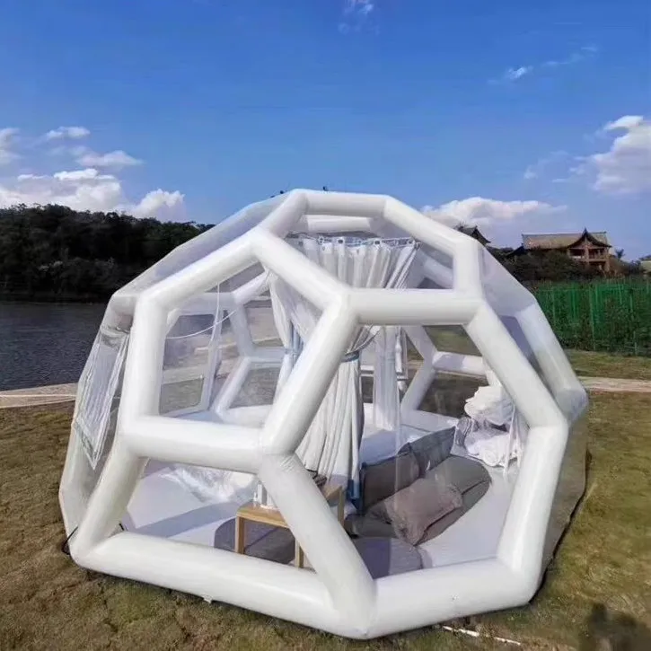 Outdoor Bubble House Transparent Tent Breathable Football Tent Luxury Inflatable Bubble Tent Family