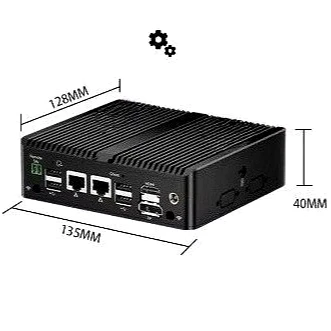 Fanless Mini Industrial PC, Dual LAN Ports, Quad Core J1900/N2840 Industrial Micro Computer