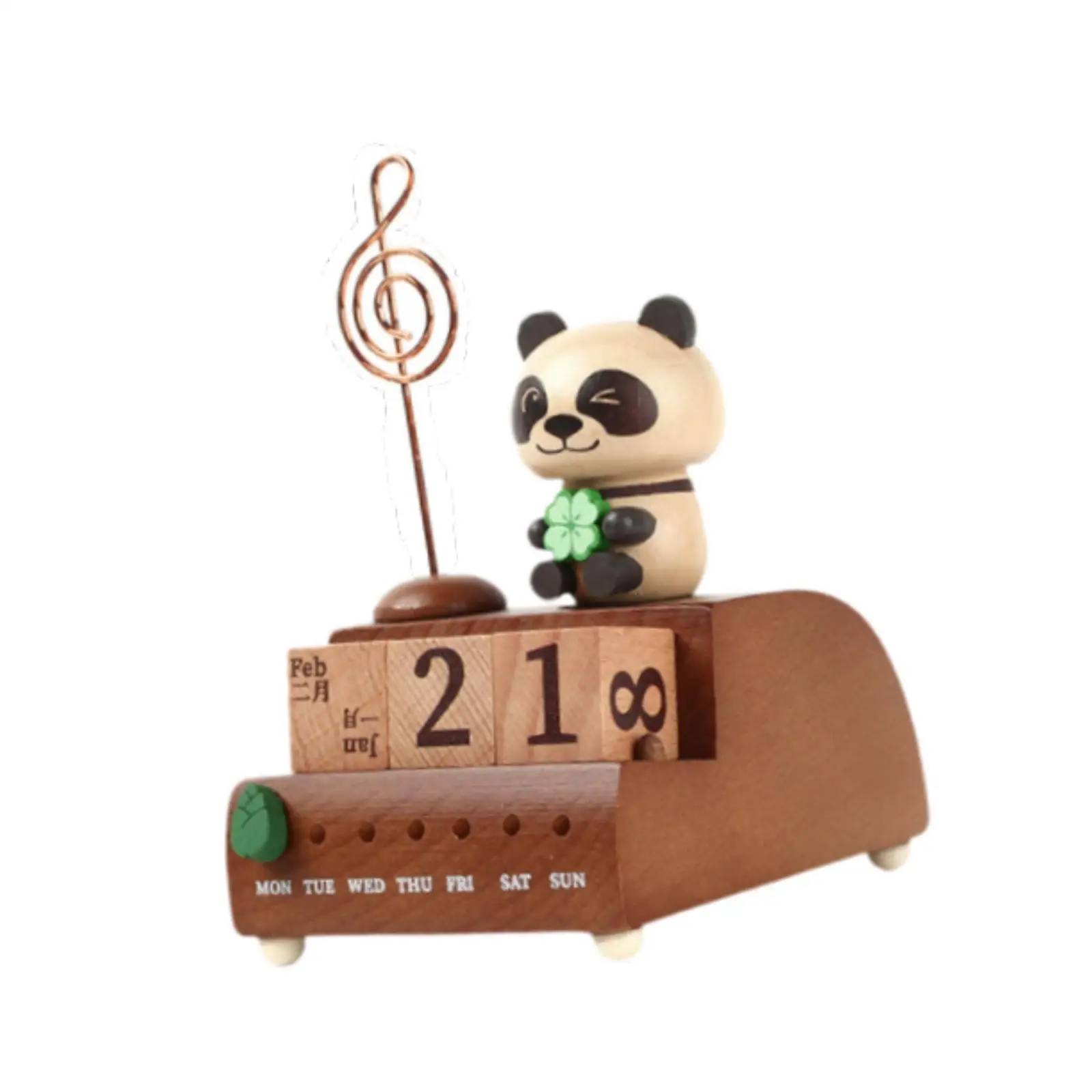 Musical Box Craft Table Centerpiece Calendar for Festivals Shelf Living Room