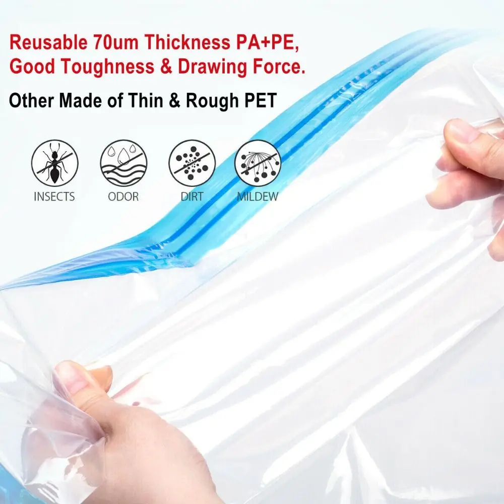 1PC Vacuum Sealer Packing Bag Large Capacity Compressed Bags Vacuum Storage Bags Space Saver Bag Clothes Storage