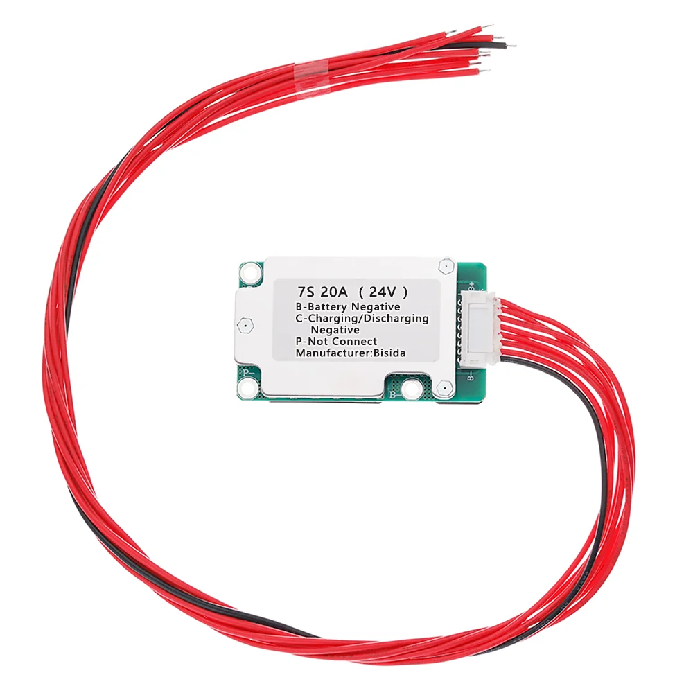 BMS 7S 24V Common port with balanced temperature control For 3.7V 18650 lithium-ion battery pack