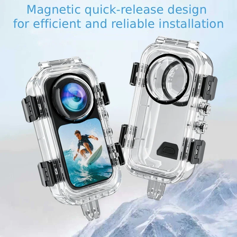 Für Insta360 X6 Wasserdichte Unsichtbare Schutzhülle Bis Zu 60m Unterwasser-Actionkamera-Schutz Tauchgehäuse – Detail 1