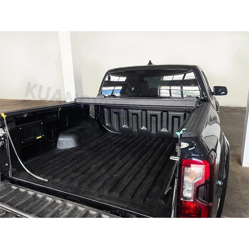 

Tri-Folding Flush-Mounted Aluminum Alloy Hard Type Waterproof No-Drill Installation Truck Bed Tonneau Ranger Pickup