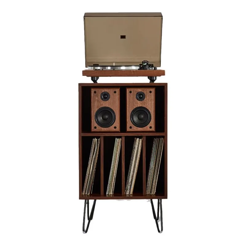 Factory Direct 2026 with stereo dynamic magnetic stylus machine birthday gift ornament walnut color, Cassini + Seteo cabinet wal