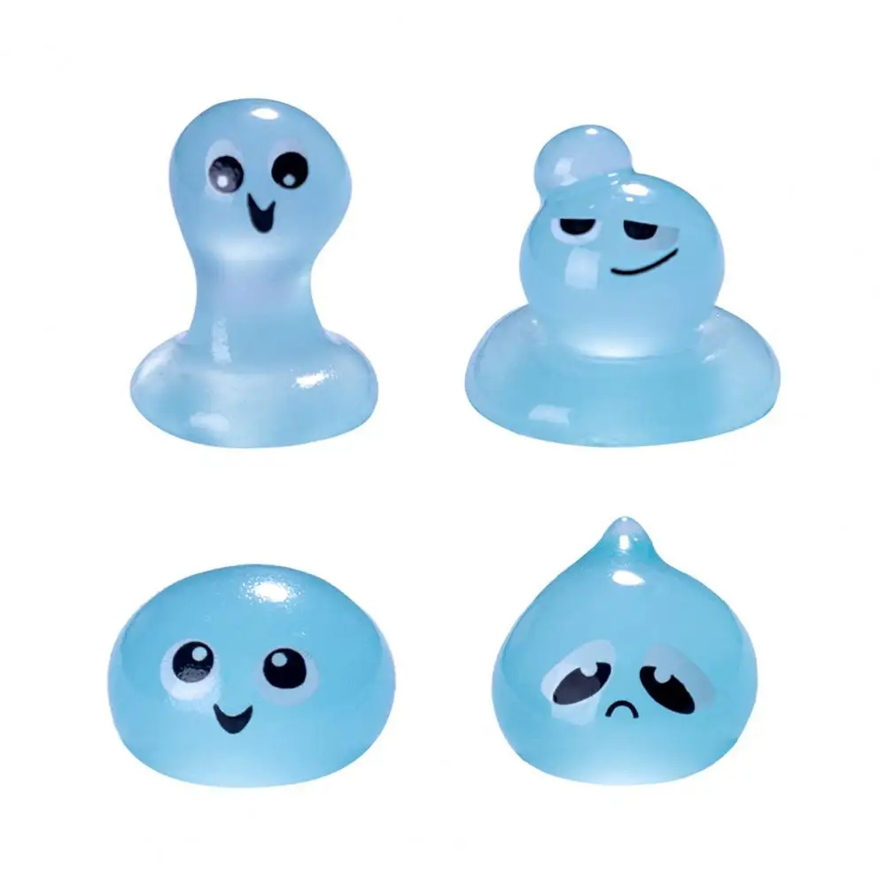 Water Elf Figurine Set Water Figurine Set Miniature Cartoon Waterdrop Statues for Desktop Decoration Microlandscape Ornament